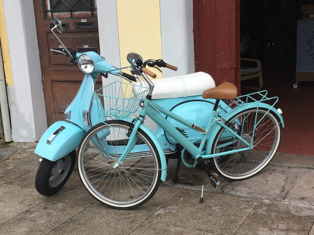 バイク、自転車配送